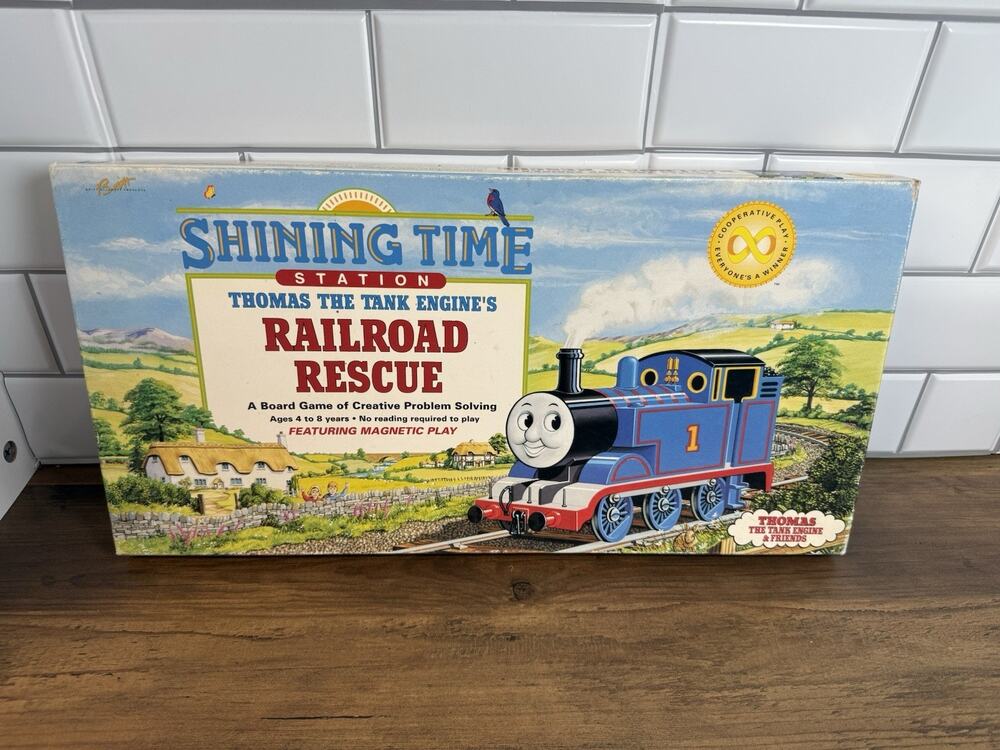 Shining Time Station Thomas the Tank Engine's Railroad Rescue Board Game 1992